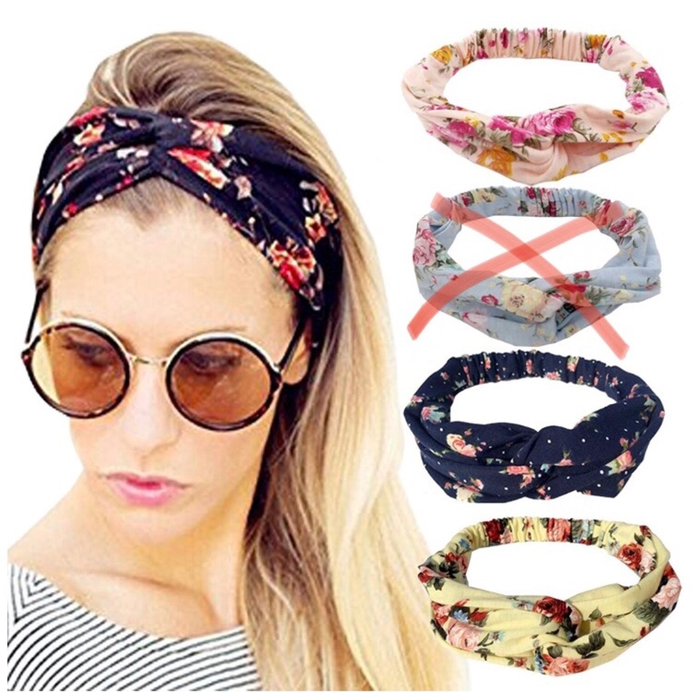 Floral headband head wrap new still in package